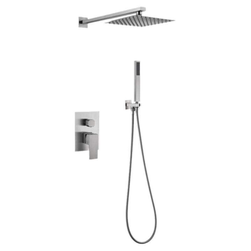 AZOS | Dark Installation Shower Set Wall-mounted Gunmetal Grey Pressure Boosting ราคา 1,666 บาท*ส่งฟรี