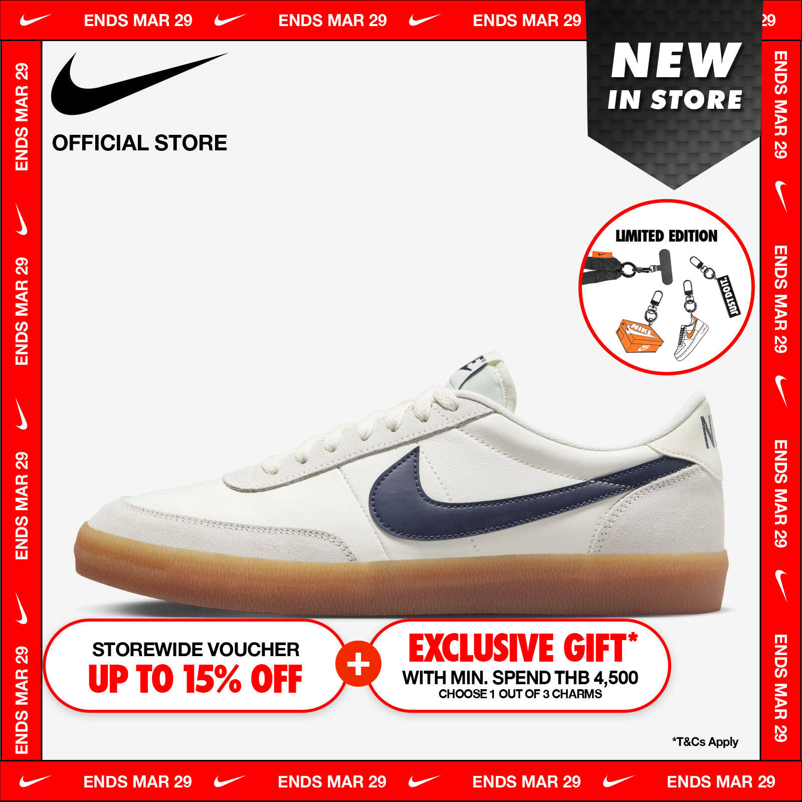 Nike Men's Killshot 2 Leather Shoes - Sail ไนกี้ รองเท้าผู้ชาย Killshot 2 Leather - สีเซล ราคา 3,600 บาท*ส่งฟรี