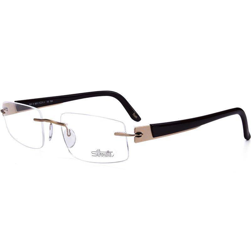 Silhouette | Men's Business Style Myopia Glasses Titanium Rimless Wide Temple ราคา 25,710 บาท*ส่งฟรี