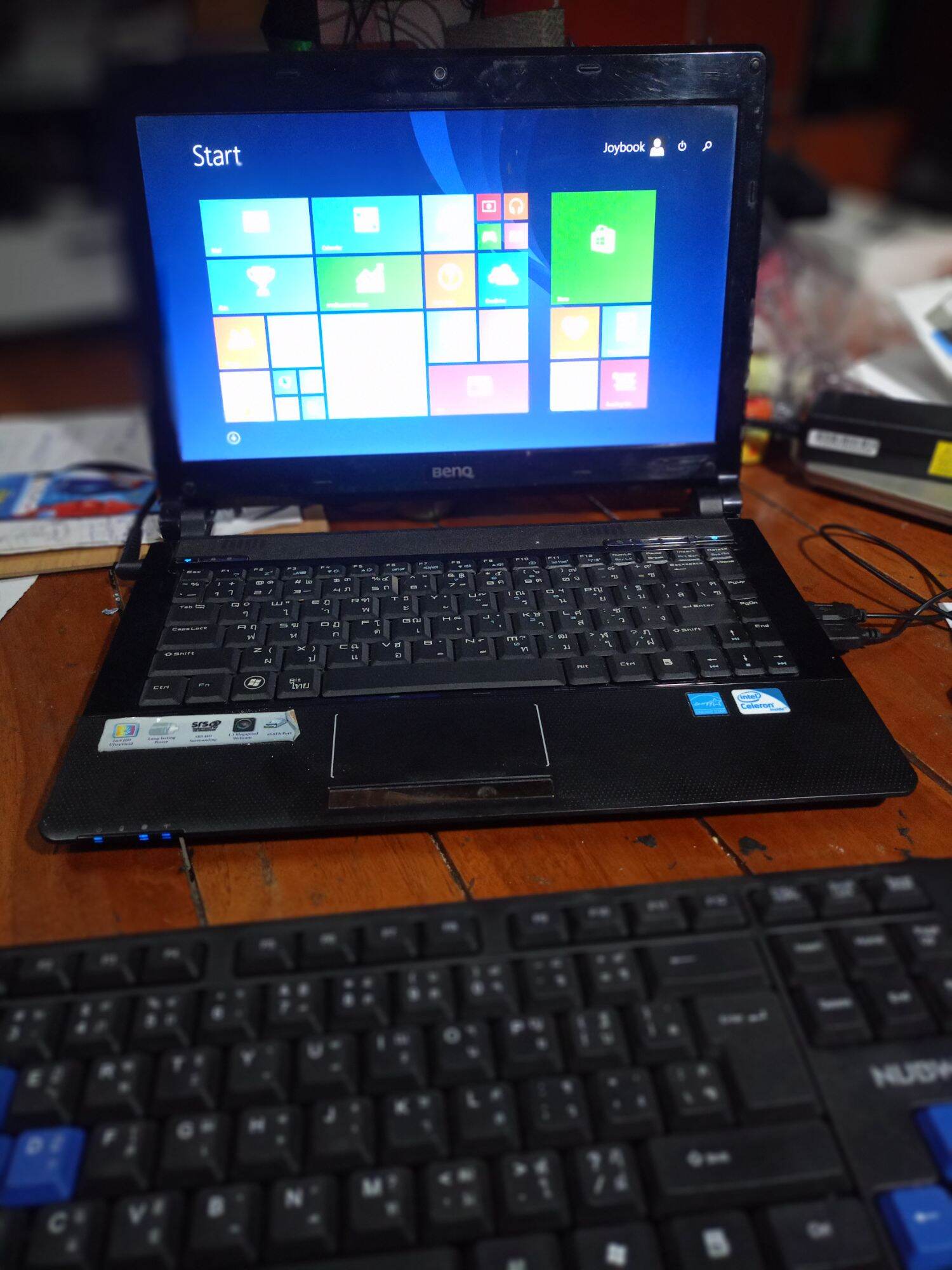 notebook BenQ Joybook s35 มือสอง สภาพสวย มีตำหนิ ไม่มีแบตฯ คีย์บอร์ด ทัชแพด ไม่ดี ราคา 1,480 บาท*ส่งฟรี