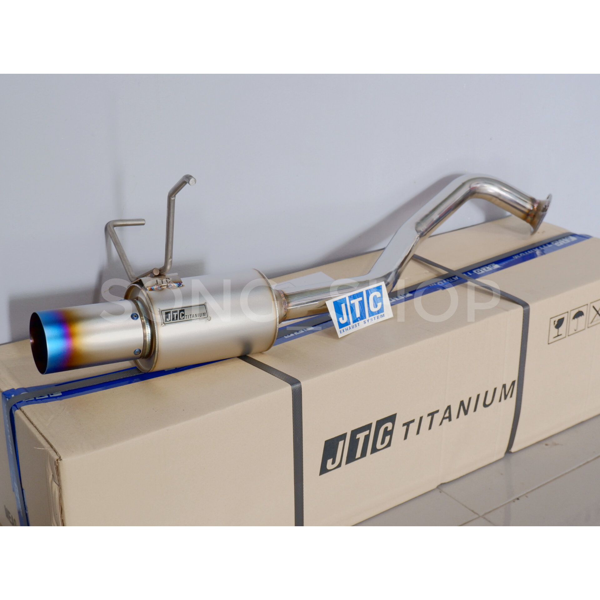 Exhaust Pipe, Straight Pipe Set, Model Honda Jazz Gk, Year 2014 to 2022, Jtc Titanium ราคา 4,000 บาท*ส่งฟรี