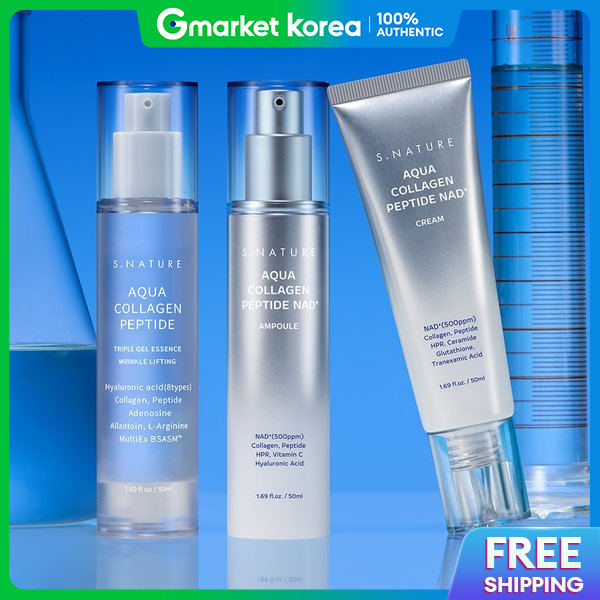 S nature | S.Nature Aqua Collagen Peptide Gel Essence 50ml + Nad+ Ampoule + Cream 50ml ราคา 4,078 บาท*ส่งฟรี