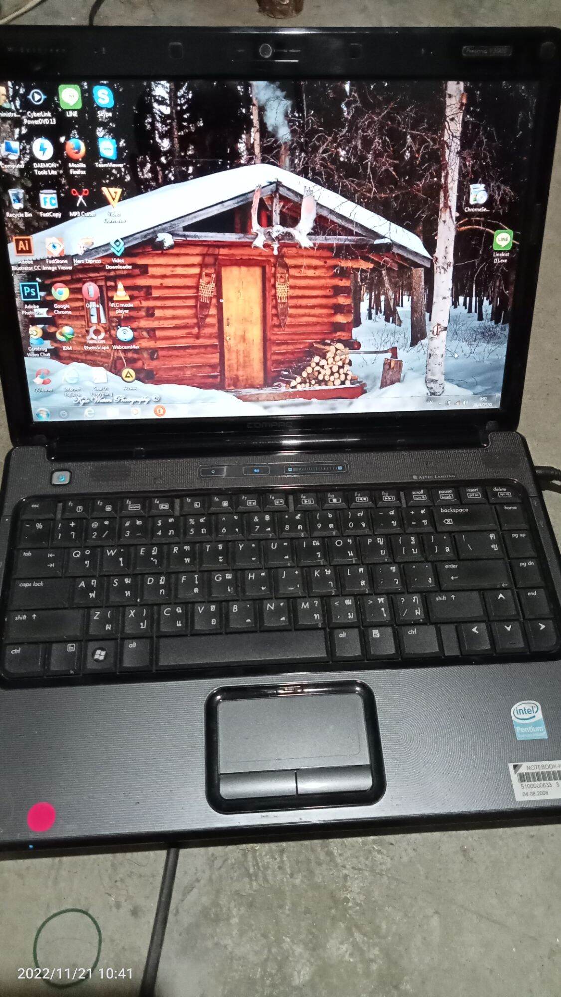 โน๊ตบุ๊คมือสอง (presario v3700) ราคา 1,650 บาท*ส่งฟรี