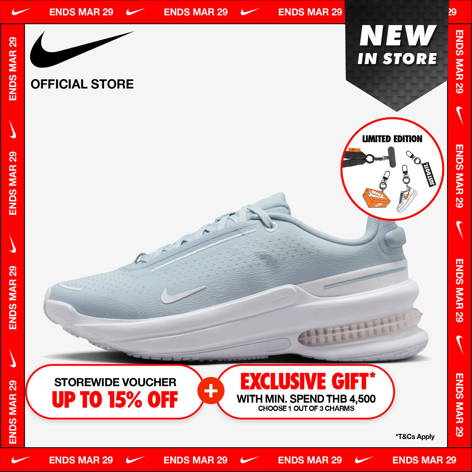 Nike Women's Air Zoom Upturn Shoes - Glacier Blue ราคา 3,600 บาท*ส่งฟรี