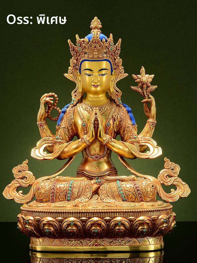 [OSITE | Four-Armed Guanyin Indoor Gold Plated Copper Statue,OSITE | Four-Armed Guanyin Indoor Gold Plated Copper Statue,] ราคา 7,821 บาท*ส่งฟรี