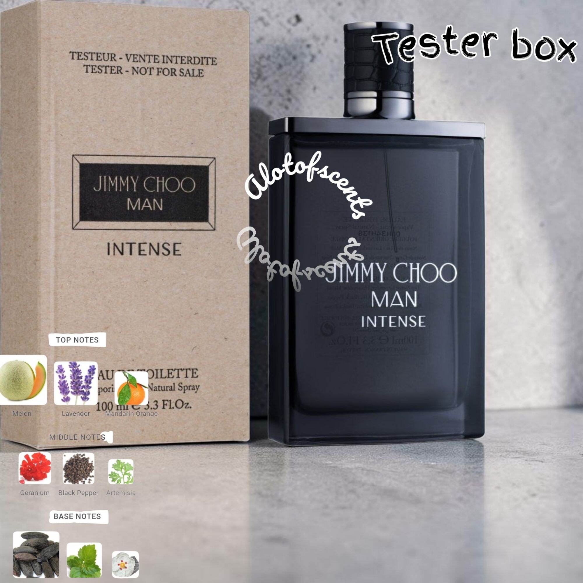 Authentic 💯 Jimmy Choo Man Intense Edt 100ml (Tester Box) ราคา 2,490 บาท*ส่งฟรี