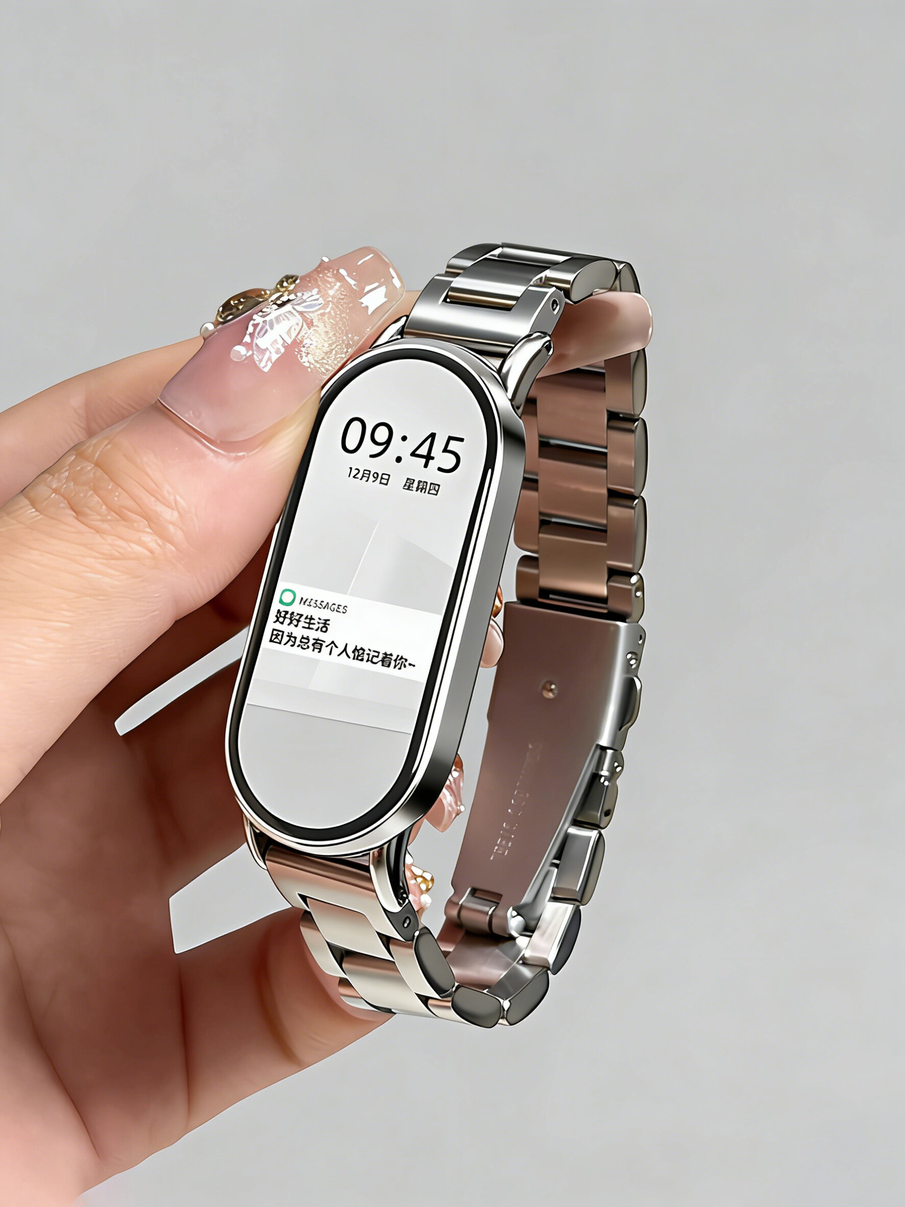 Uhada | High-end Breathable Summer Suitable Metal Bracelet Bands ราคา 125 บาท*ส่งฟรี