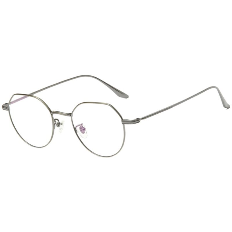 Prsr | Star-Style Unconventional Retro Pure Titanium Round Face Large Face Eyeglass Frame ราคา 3,434 บาท*ส่งฟรี