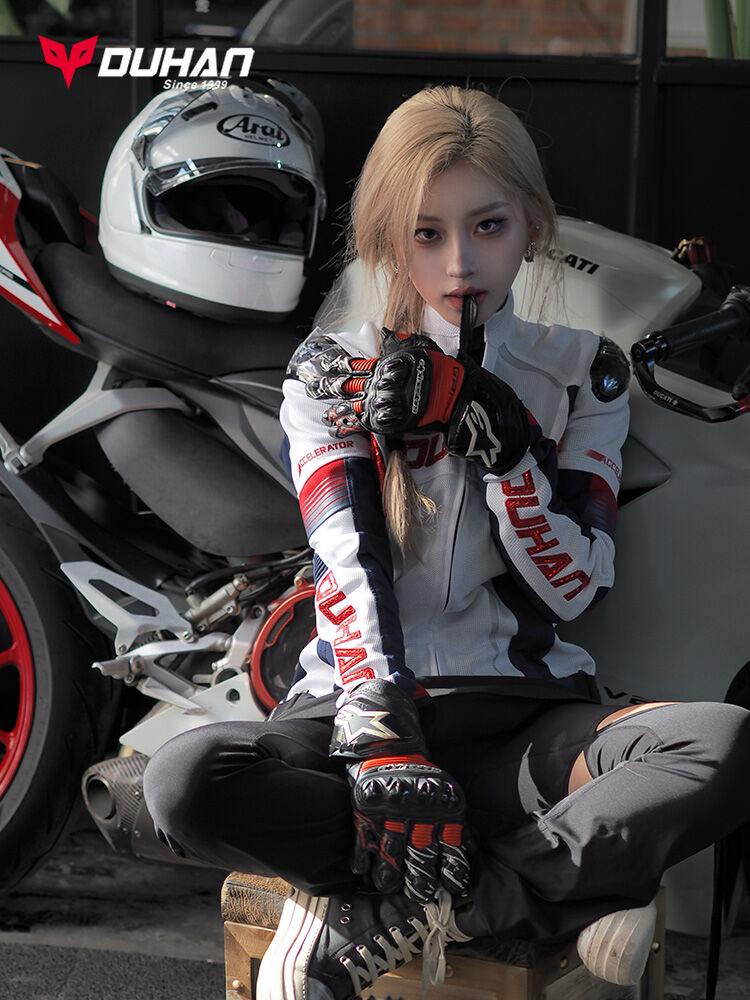 DUHAN | CE Certified Crash Protection Removable Lining Breathable Motorcycle Riding Suit ราคา 3,997 บาท*ส่งฟรี