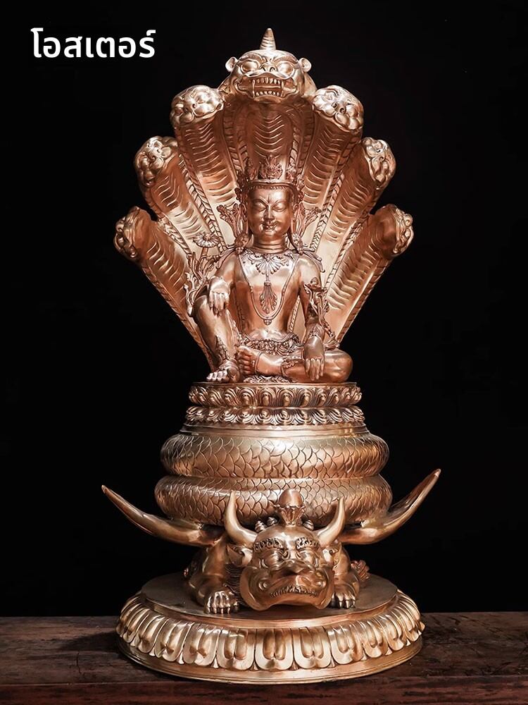 OSITE | Purple Copper Carved Indoor Home Buddha Statue