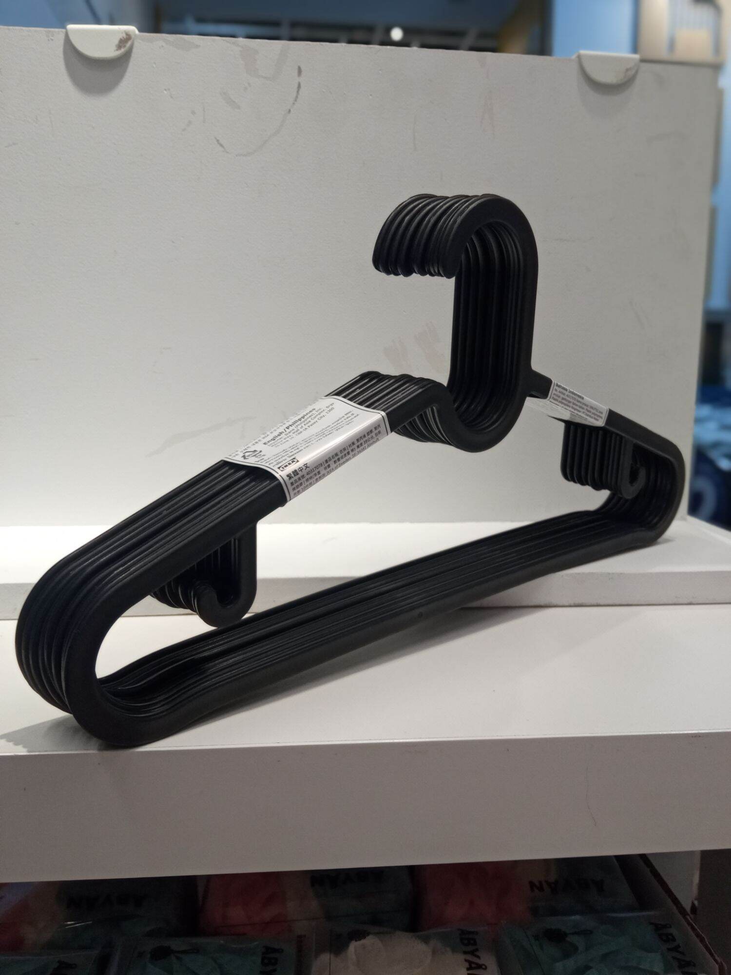 ไม้แขวนเสื้อพลาสติก hanger สปรุตตืค อิเกียikea แพคละ 10 ชิ้น Lazada.co.th