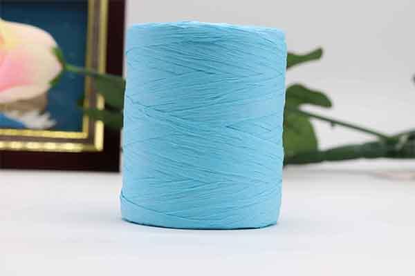 180 M/ม้วนผ้าฝ้าย Raffia เส้นด้ายสําหรับถักมือหมวกฤดูร้อนกระเป๋าถักโครเชต์ DIY Handmade Craft ถักเส้นด้ายด้าย