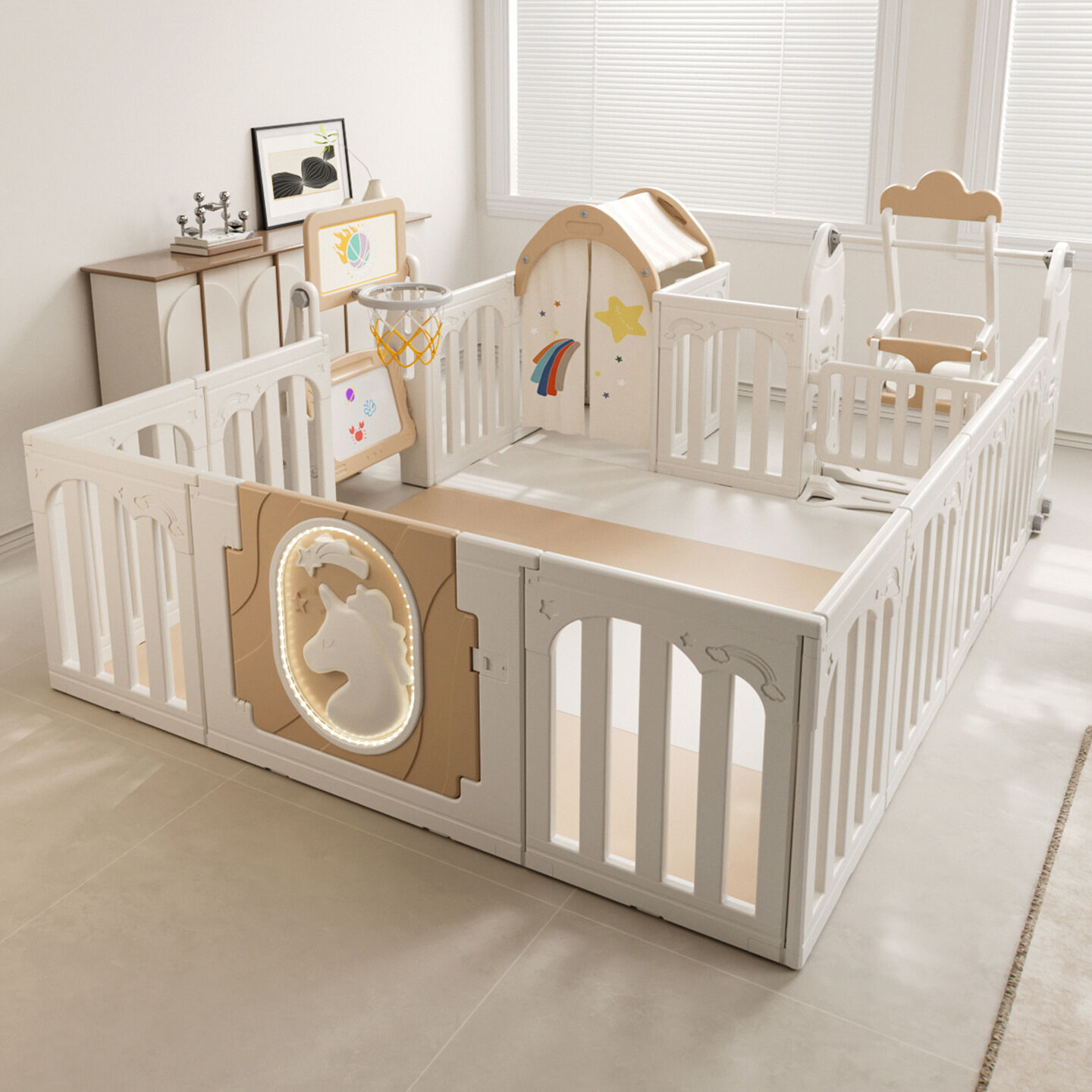 TAOMIPAO | Indoor Safety Play Fence for Babies ราคา 11,997 บาท*ส่งฟรี
