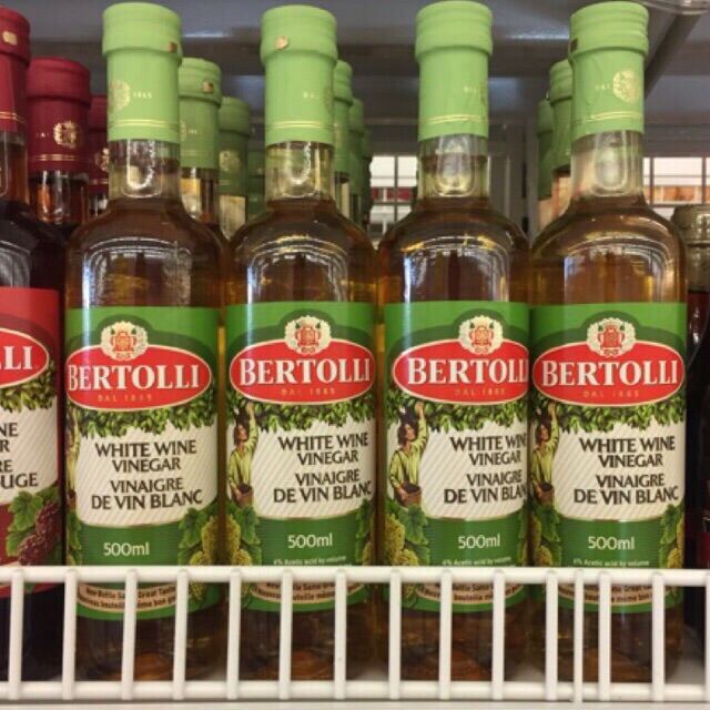 น้ำส้มจากไวน์ขาว 500 ML (BERTOLLI WHITE WINE VINEGAR)