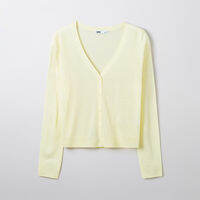 spao | คาร์ดิแกนสตรีคอวีสีพื้นแบบเรียบง่าย