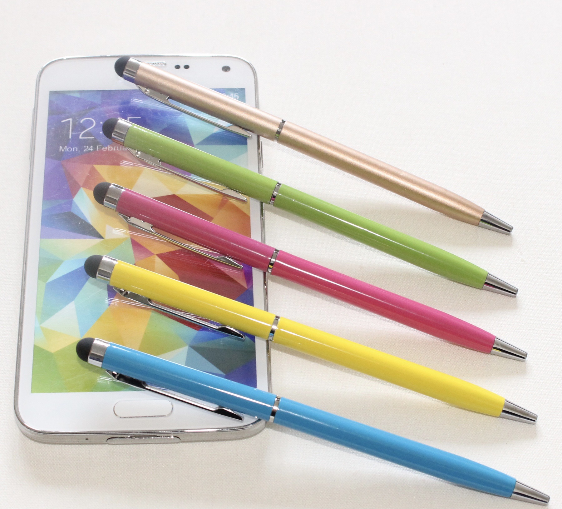 ปากกาทัชสกรีน Stylus 2 In 1 สําหรับ Ipad สมาร์ทโฟนหน้าจอสัมผัส