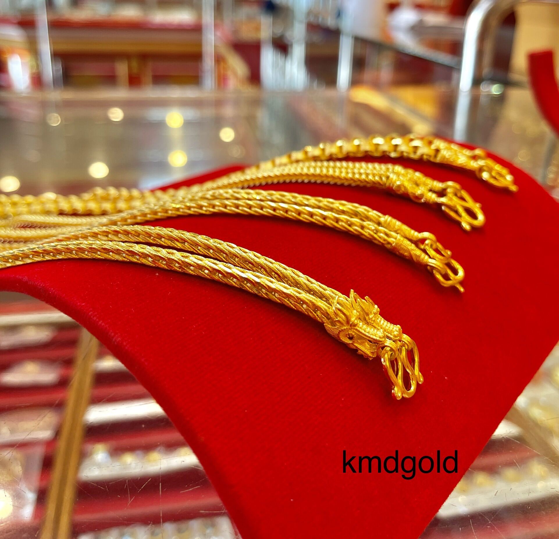 KMDGold สร้อยคอทอง3บาท ทองแท้พร้อมใบรับประกัน