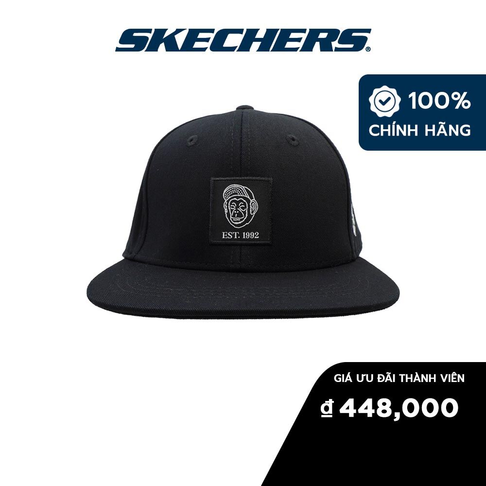 Skechers unisex nón lưỡi trai, mũ bóng chày thường ngày laughing animal - l223u023-0018
