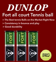 ภาพขนาดย่อของภาพหน้าปกสินค้าTennis ball Dunlop Fort all court (1 can/3 balls) ลูกเทนนิส คุณภาพดี มาตราฐาน นุ่ม ทนทาน เด้งสม่ำเสมอ เหมาะสำกรับผู้เล่นออกกำลังกาย ซ้อม และแข่งขัน รับประกันคุณภาพ จากร้าน KTR store บน Lazada