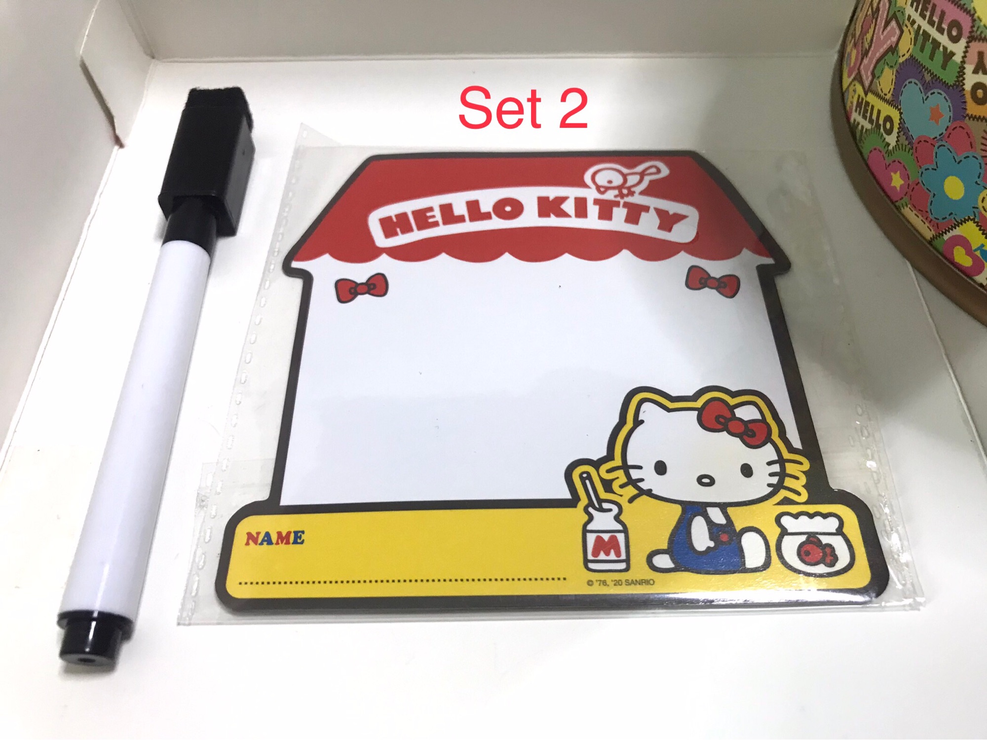 กระดานไวท์บอร์ดการ์ตูน ปากกาลบได้ ที่ติดตู้เย็น whiteboard magnet เฮลโล คิตตี้ Hello Kitty สินค้าพรีเมี่ยม