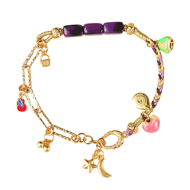 QINBAOSHUIJING | Old Purple Sugilite 925 Silver Bracelet ราคา 3,220 บาท*ส่งฟรี