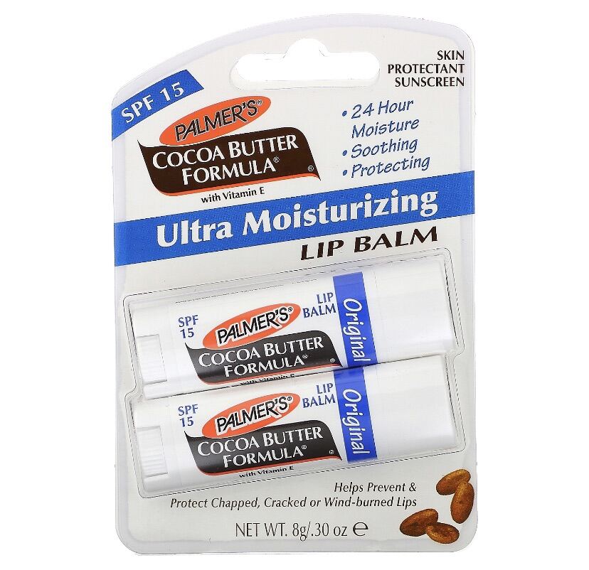 พร้อมส่ง Palmer’s , Ultra Moisturizing Lip Balm , SPF15 ,2 pack, Original 0.30 oz.(0.8g.)