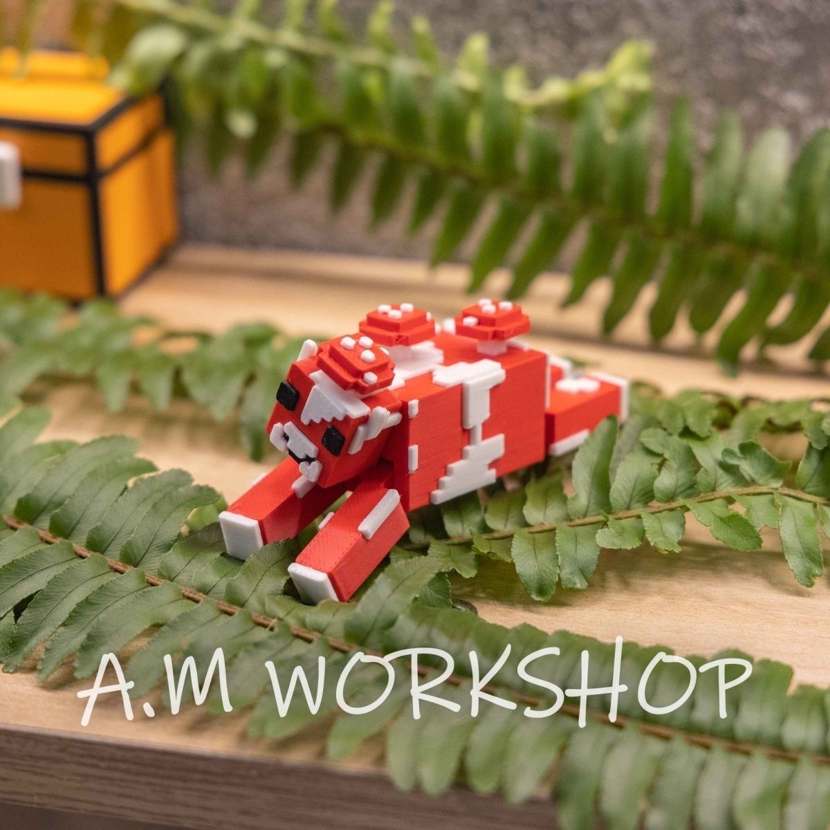 Minecraft 3D Printed Mushroom Cow Figurine Game Themed Desktop Decoration Birthday Gift Creative Cultural Gift Refrigerator Magnet ราคา  105 บาท*ส่งฟรี