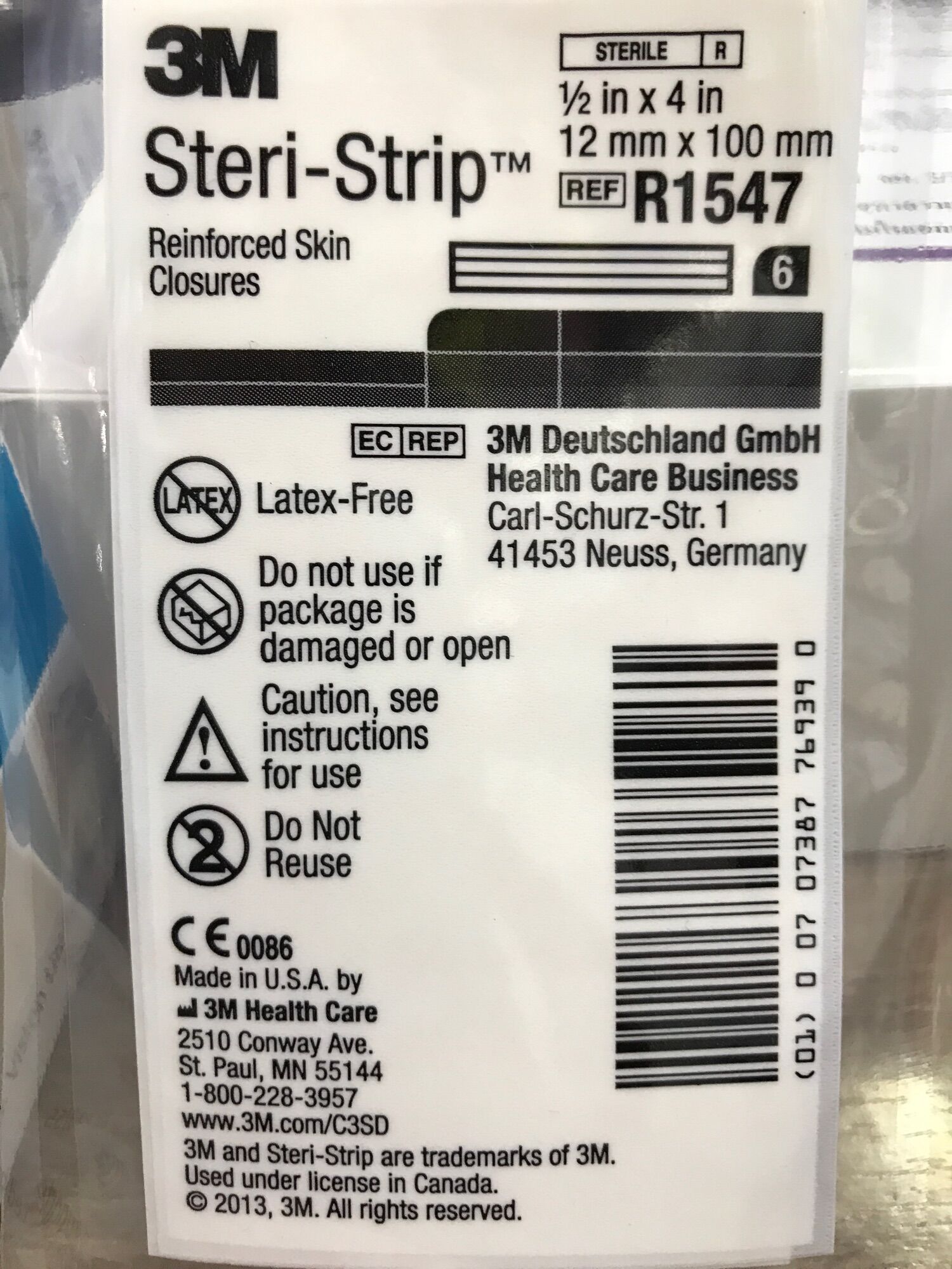 Steri Strip 3 M 1 2 X 4 1 2 3 steri-strip-3-m-1-2-x-4-1-2-3