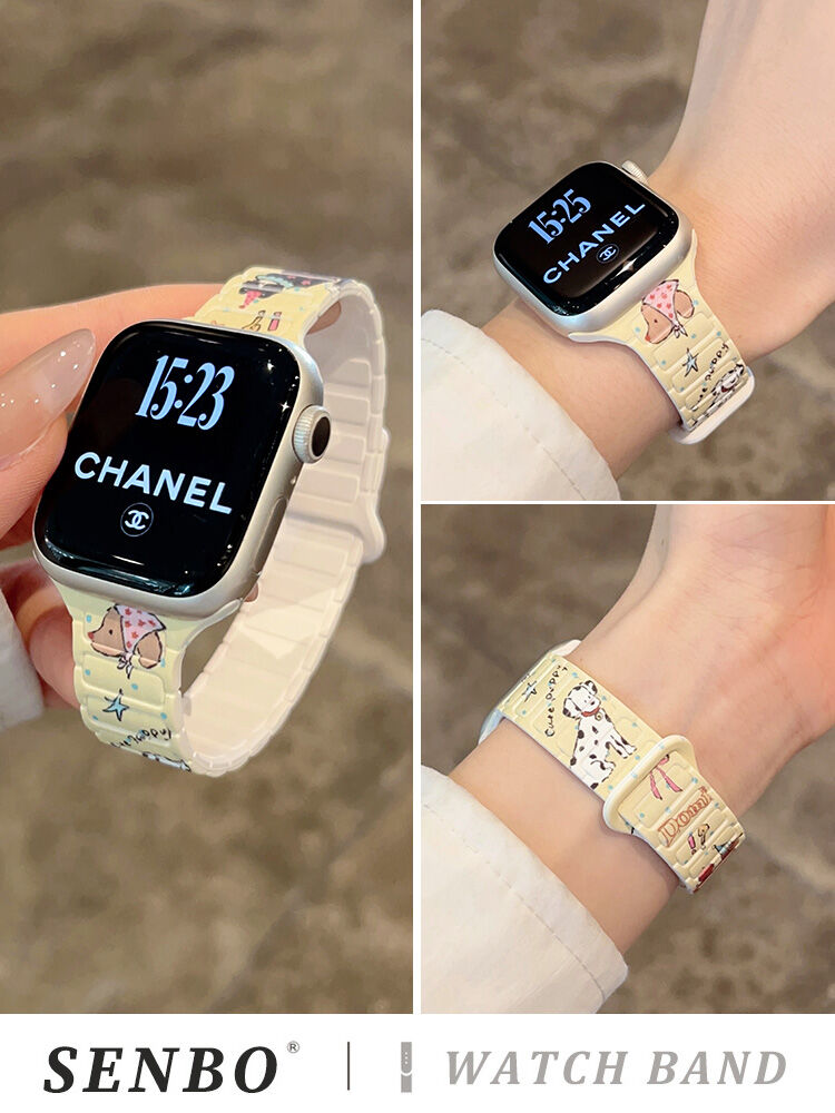 SENBO | Cartoon Silicone Magnetic Attraction Multicolor Sport Watch Band for iWatch ราคา 492 บาท*ส่งฟรี
