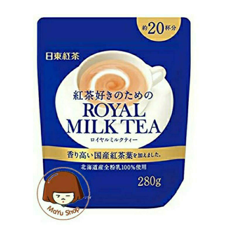 ชานมญี่ปุ่น Royal milk tea (ขนาด 280กรัม ชงได้ 20 ถ้วย) ชานม ชา (Mayu-shop)