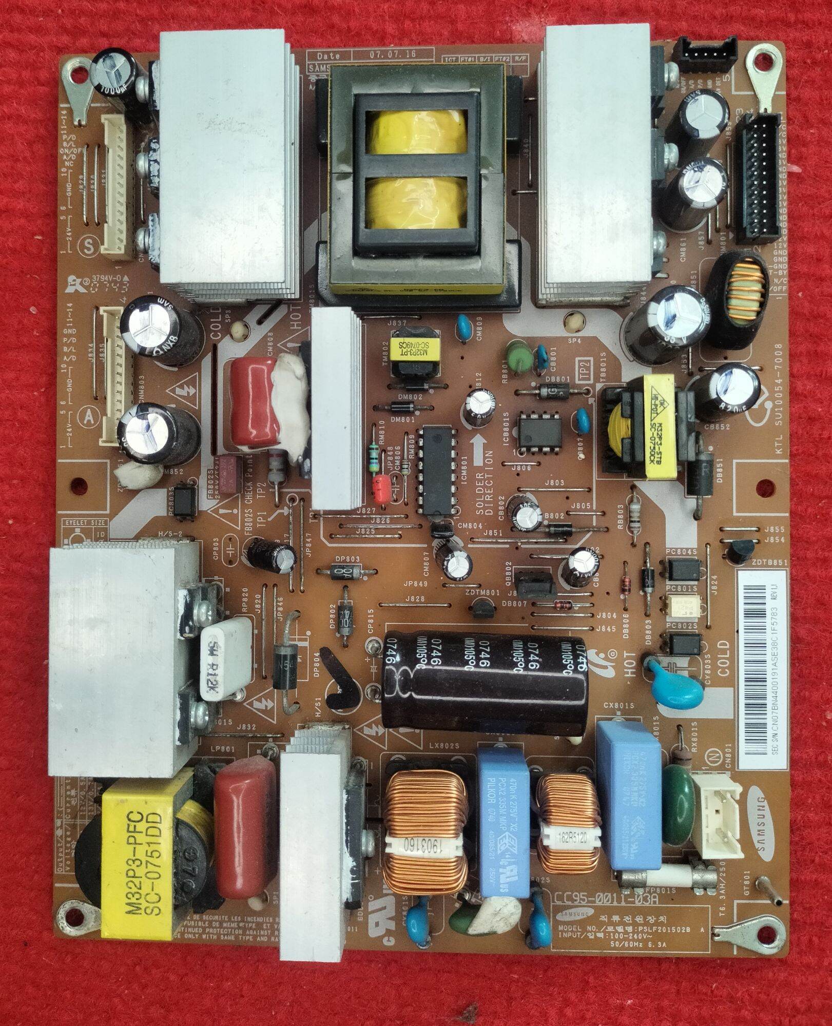 Power Supply Board for Tv Samsung La32S81B, Part Bn44-00191A, 100% Genuine, Tested before Sending, with Warranty. ราคา 560 บาท*ส่งฟรี
