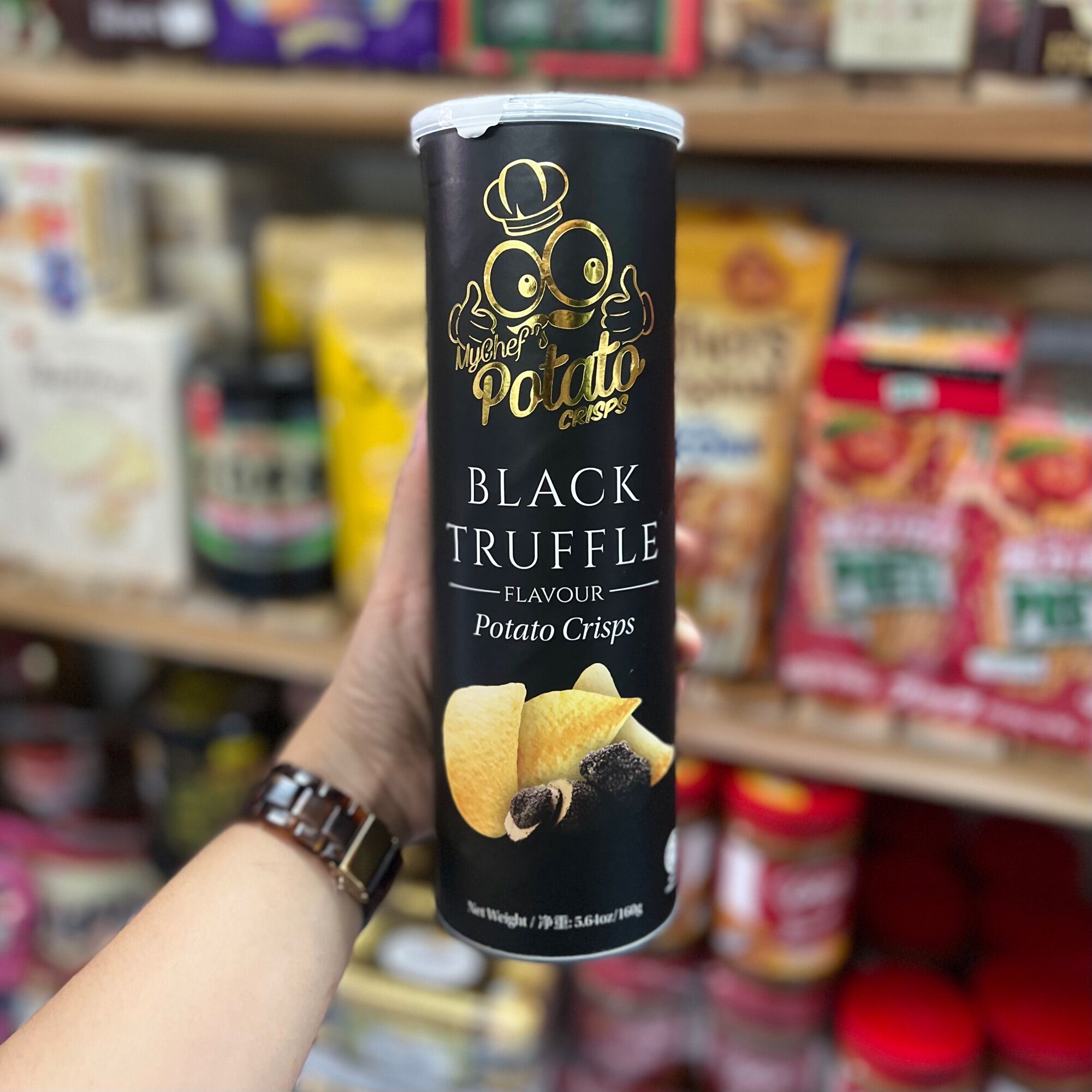 มันฝรั่ง My Chef Black Truffle Potato Chips Crisps รสเห็ดทรัฟเฟิลและรส