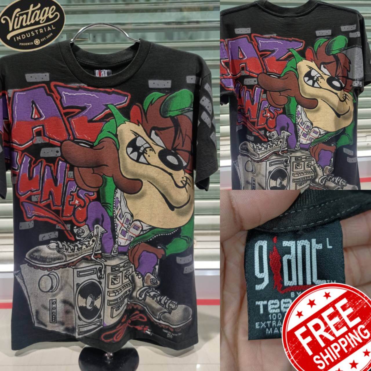 เสื้อOVP ลายTAZ MANIA สไตล์วินเทจยุค 90s ป้าย GIANT By Pop Comics ...