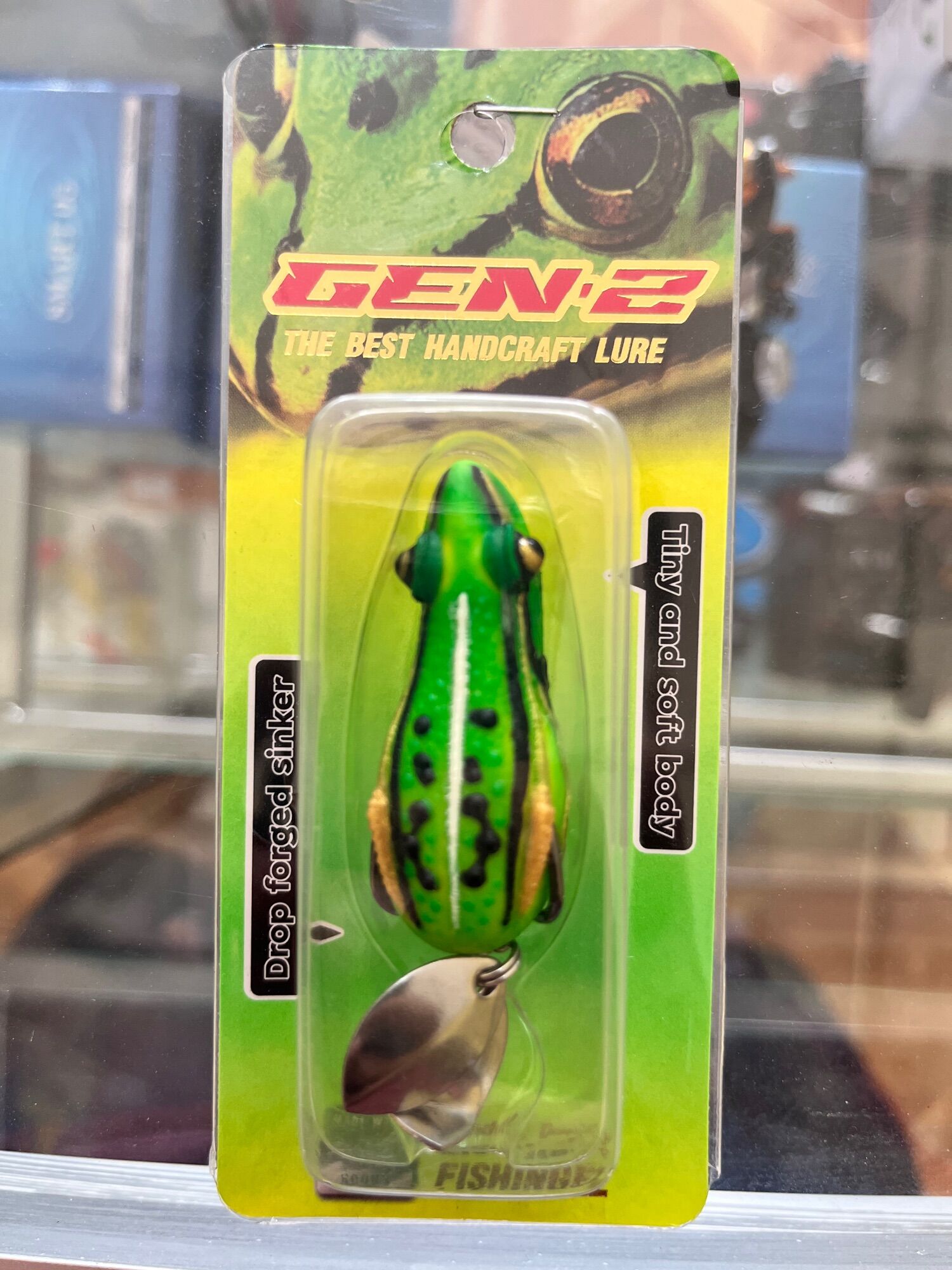 กบยาง gen 2 ตีเเล้วกรอขมิบตูดรอเลย ขนาด 4.8cm หนัก 12g 2ใบเคาะ ...