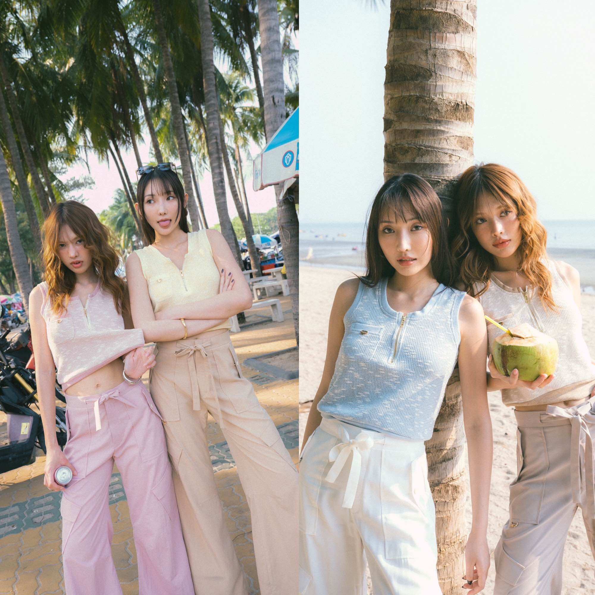 AIYU KNIT TANK TOP AND PANTS ราคา 990 บาท*ส่งฟรี