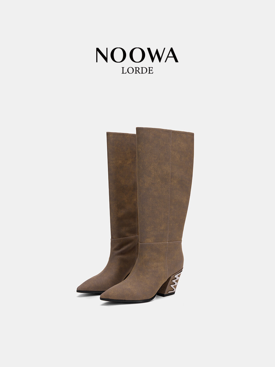 [NOOWALORDE | Designer Thick-Heeled Ankle Boots for Women,NOOWALORDE | Designer Thick-Heeled Ankle Boots for Women,] ราคา 9,002 บาท*ส่งฟรี