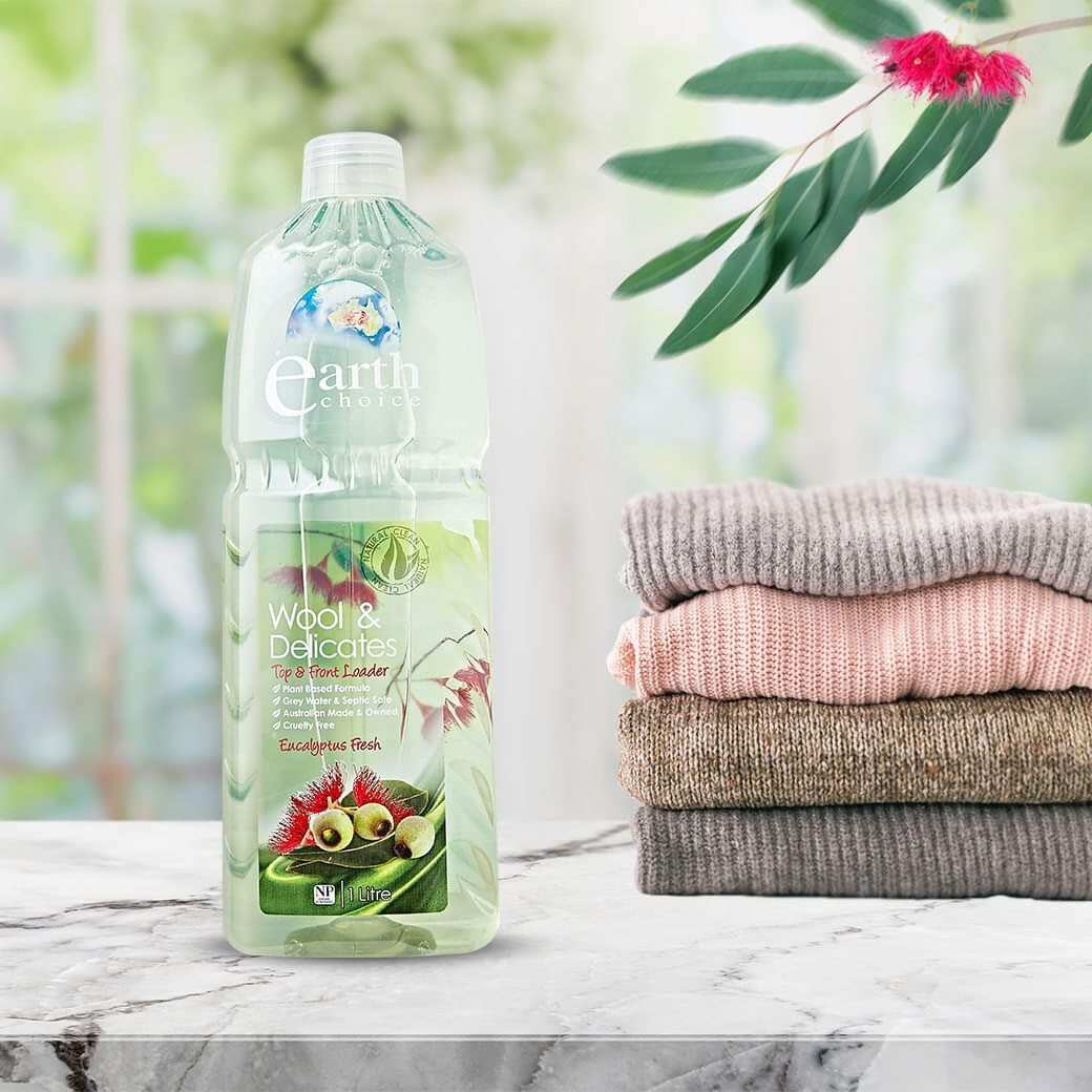 น้ำยาซักผ้า ผ้านุ่ม ผ้าขนสัตว์ ขวดใหญ่ 1 ลิตร EARTH CHOICE WOOL DELICATES 1L สินค้าแท้ 100