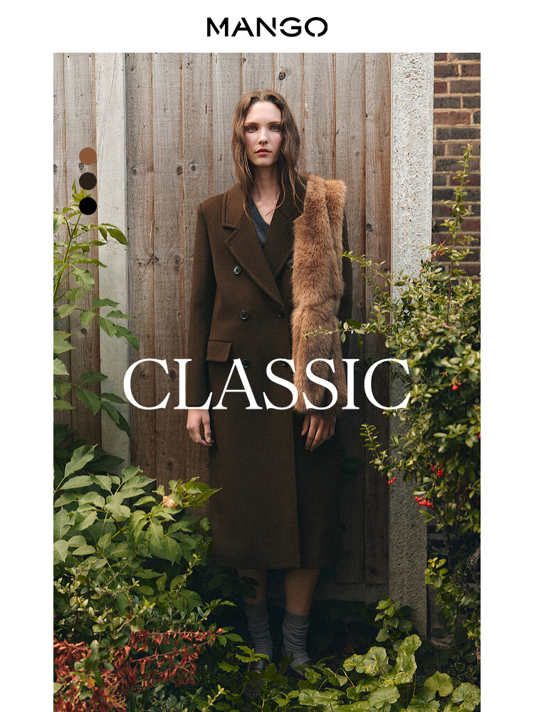 Mango | New Style Wool Blend Coat Winter 2025 ราคา 6,603 บาท*ส่งฟรี