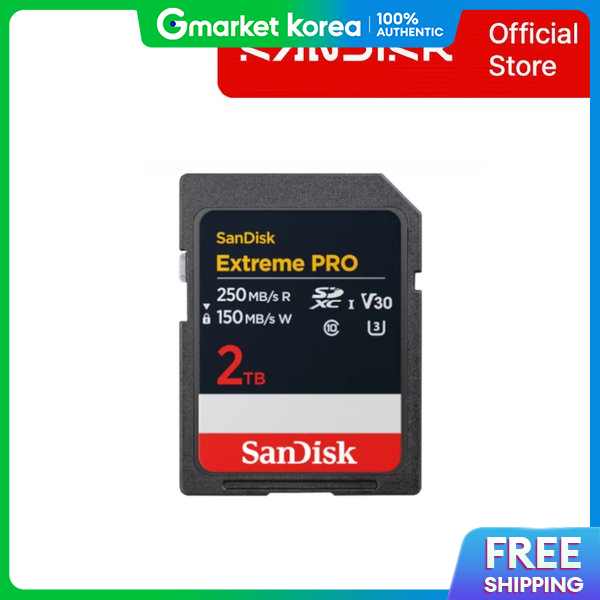 Sandisk | Sandisk Extreme Pro V30 Sd Card 2Tb Dxxd Sdxc U3 250Mb/S ราคา 32,992 บาท*ส่งฟรี