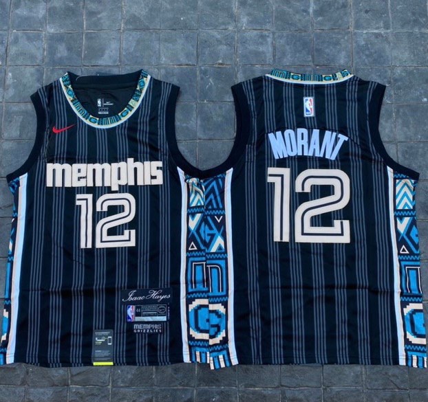 เสื้อบาสเกตบอล basketball jerseys(พร้อมจัดส่ง)#Memphis New city edition. 12 Morant.
