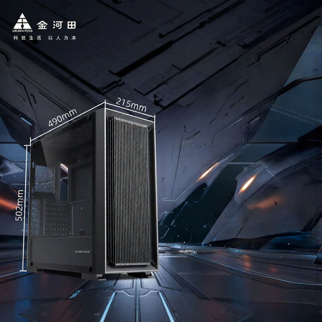 Golden Field | Dual 360 Water Cooling E-ATX Motherboard 7 Fans Full Side Transparent Computer Case ราคา 2,541 บาท*ส่งฟรี