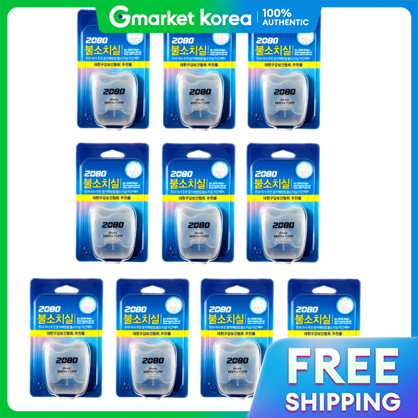 Aekyung | 2080 Fluoride Dental Floss 40m X 10 Pieces ราคา 1,138 บาท*ส่งฟรี