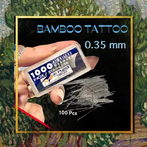 ภาพหน้าปกสินค้าอุปกรณ์ 100 ชิ้น  0.35  งานมือ Bamboo tattoo ที่เกี่ยวข้อง