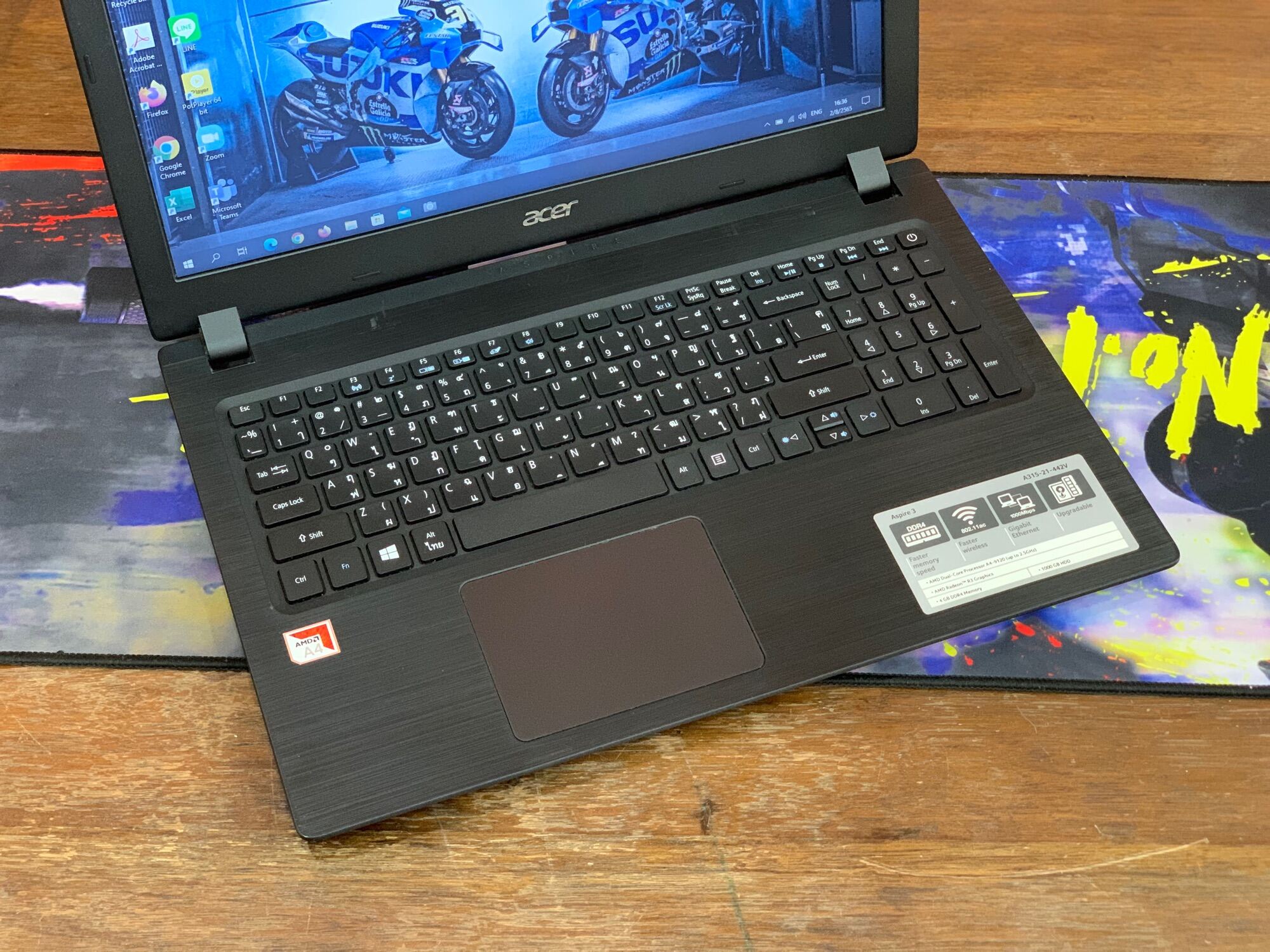 SALE???? Notebook แบทก้อนใหม่อึดๆ จอใหญ่ๆใช้งานสะดวก CPU A4 9120 RAM 4 ...