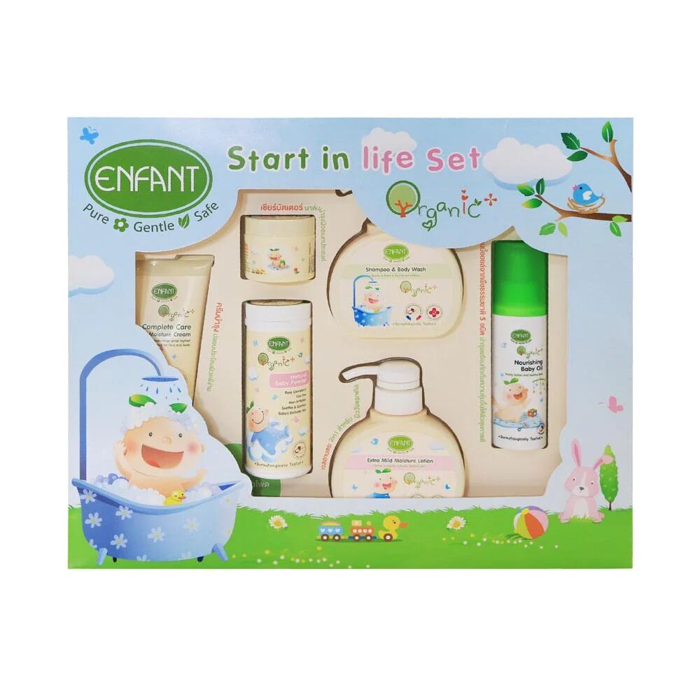 ENFANT ENFANT ORGANIC SET คุณแม่แรกคลอด (เหมาะสำหรับเด็กแรกเกิด เซ็ทสุดคุ้ม) มี 6 ชิ้น