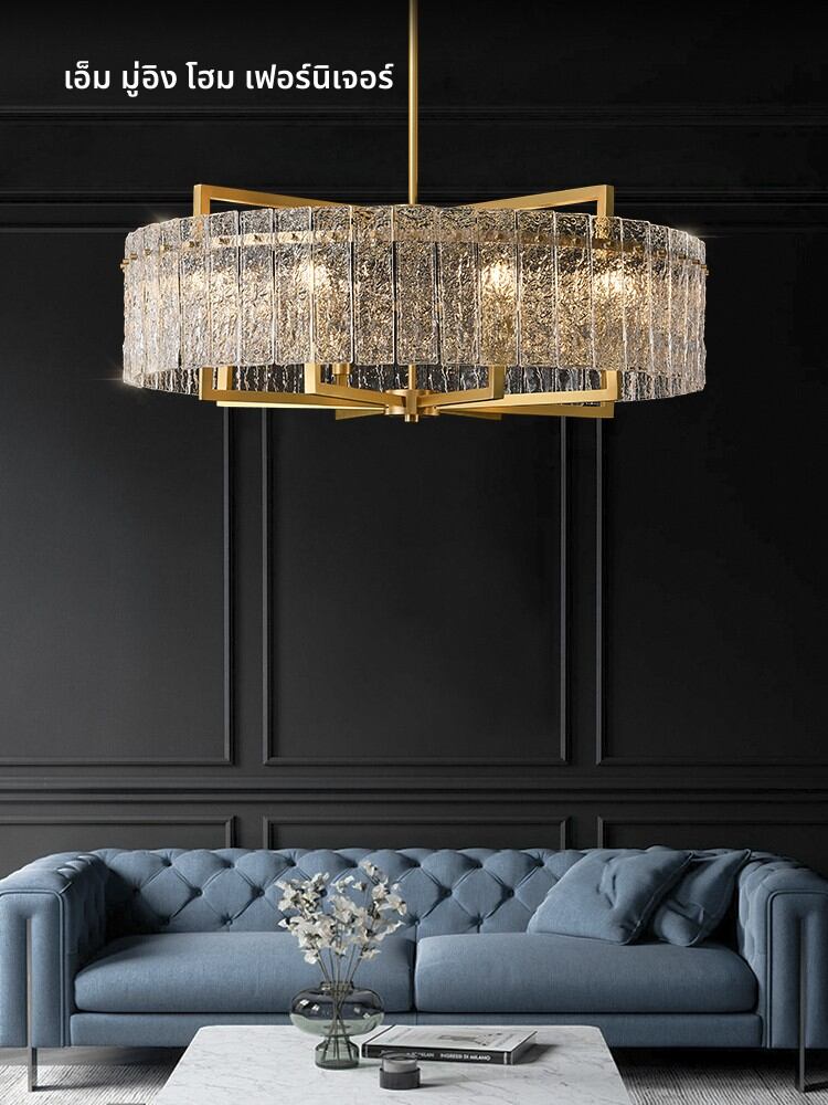 MUYING | Copper Luxurious Modern Minimalist Atmospheric Circular Pendant Light ราคา 35,607 บาท*ส่งฟรี